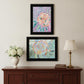 Set Of Two Bloom for Yourself 2 Black Framed Print Wall Art