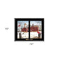 Winter Friends 6 Black Framed Print Wall Art
