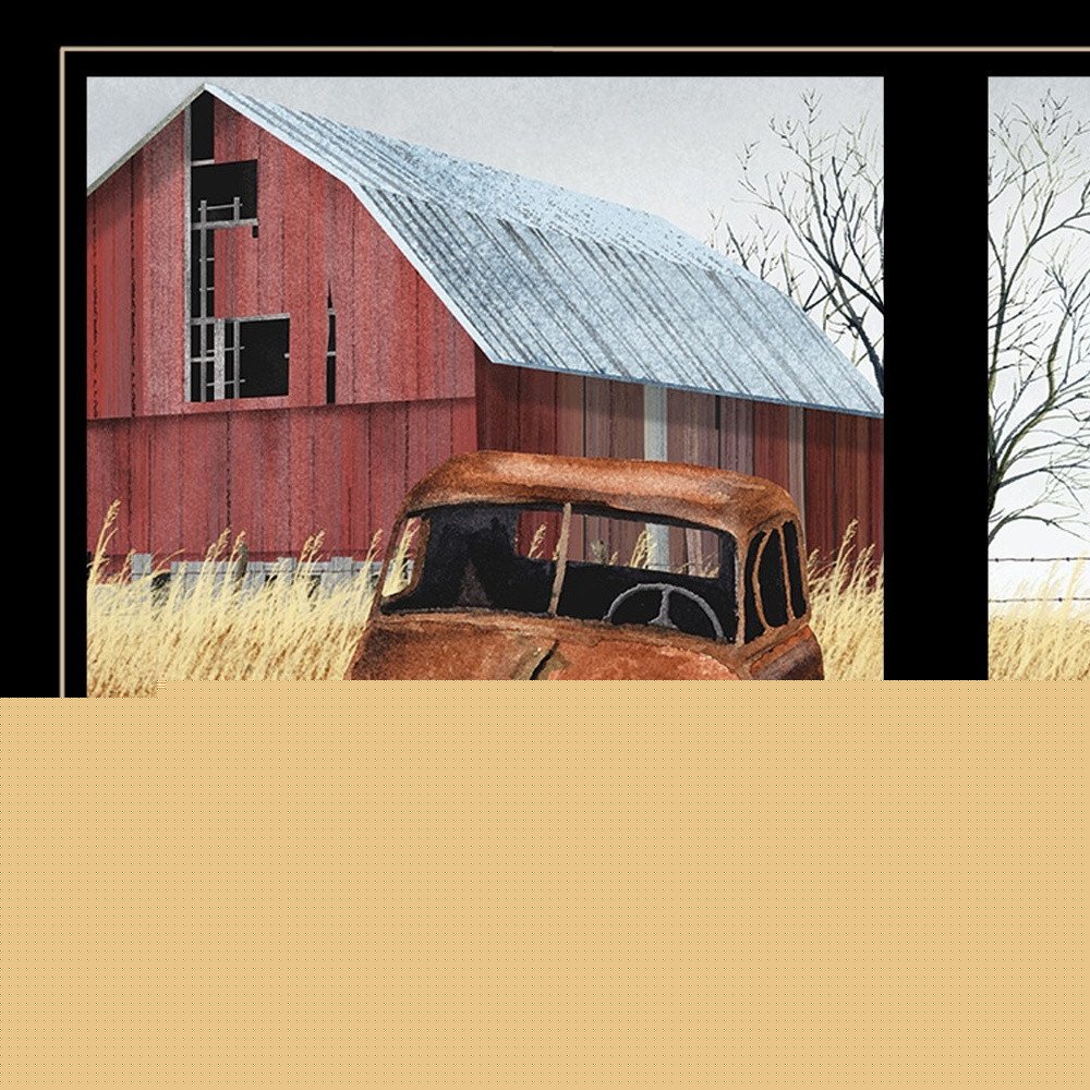 Granddads Old Truck 8 Black Framed Print Wall Art