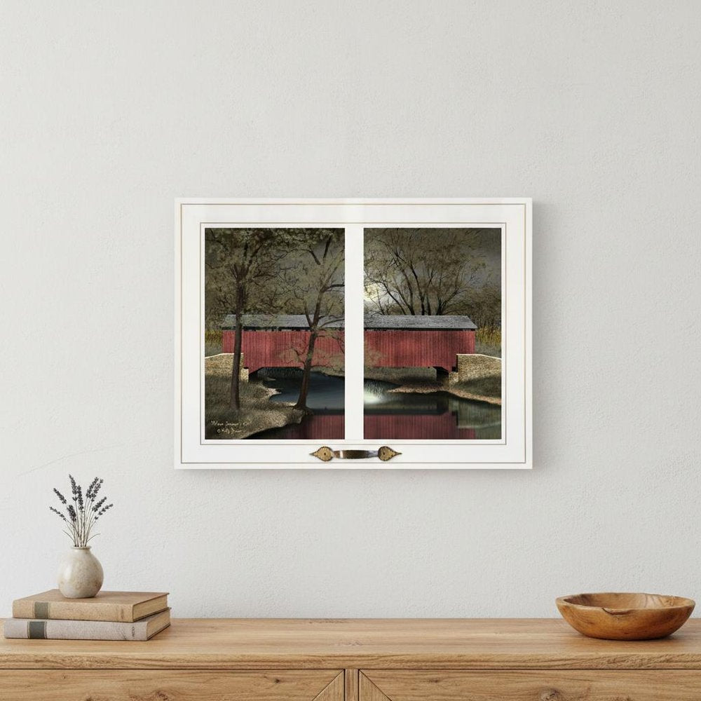 Warm Summers Eve 4 White Framed Print Wall Art