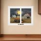 Spooky Harvest Moon 6 White Framed Print Kitchen Wall Art