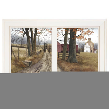 The Road Home 6 White Framed Print Wall Art