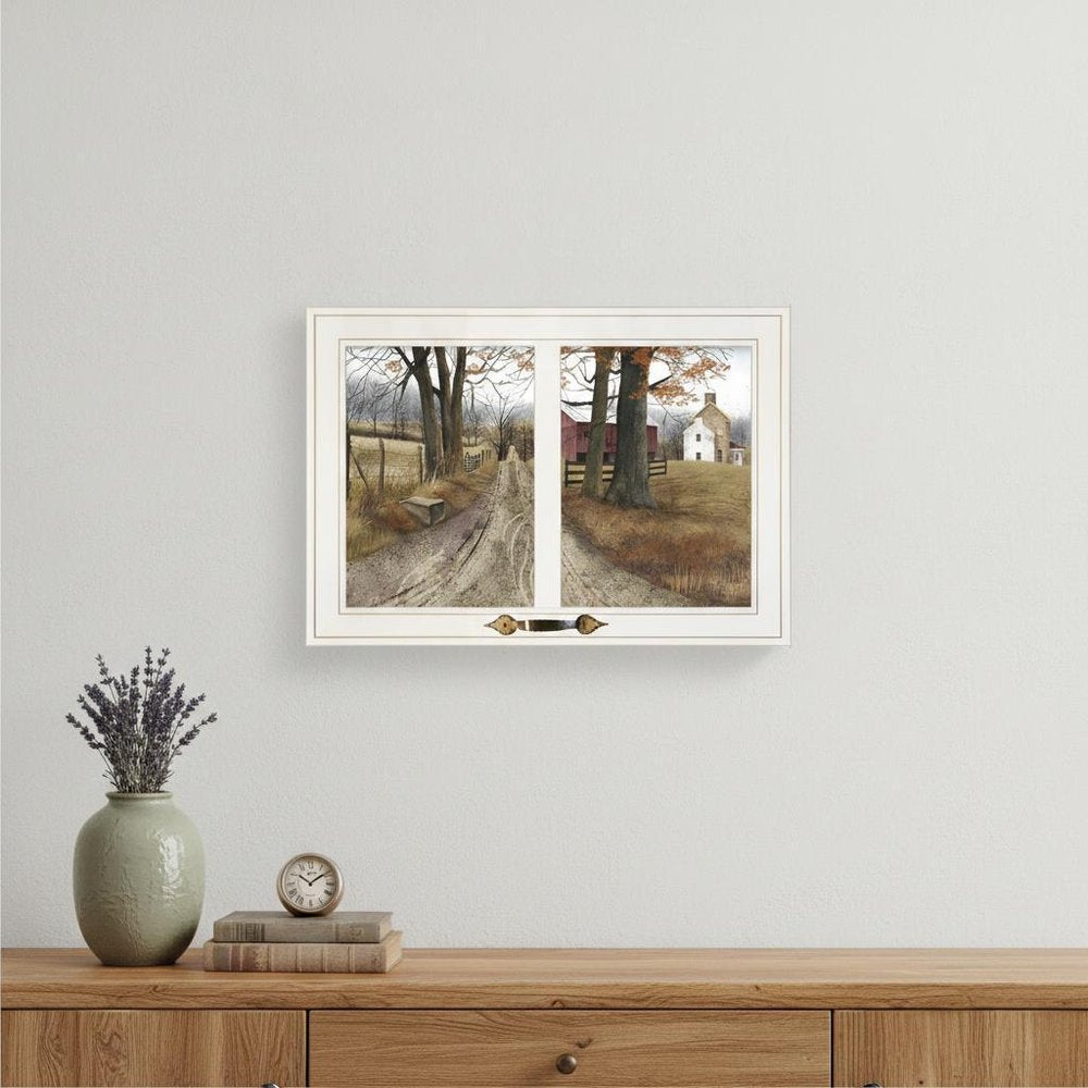 The Road Home 6 White Framed Print Wall Art
