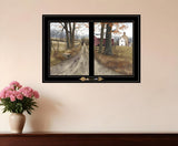 The Road Home 7 Black Framed Print Wall Art