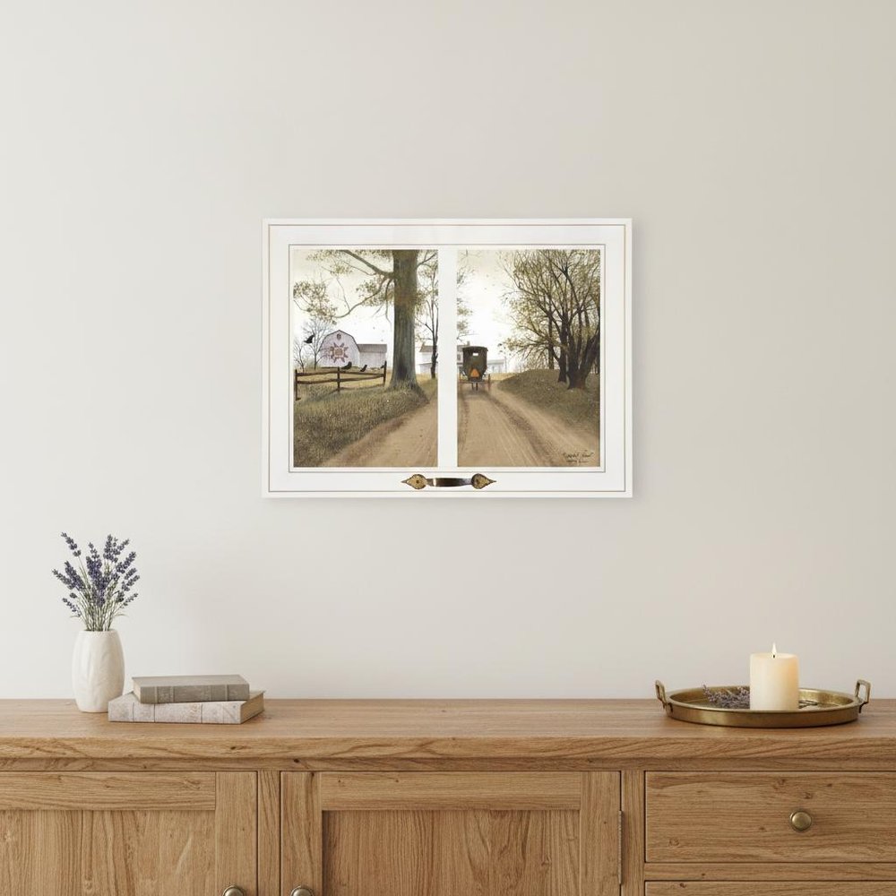 Heading Home 1 White Framed Print Wall Art
