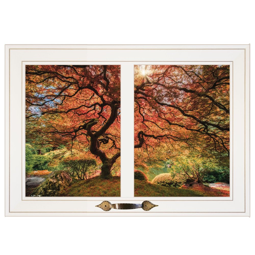 First Colors of Fall I 3 White Framed Print Wall Art