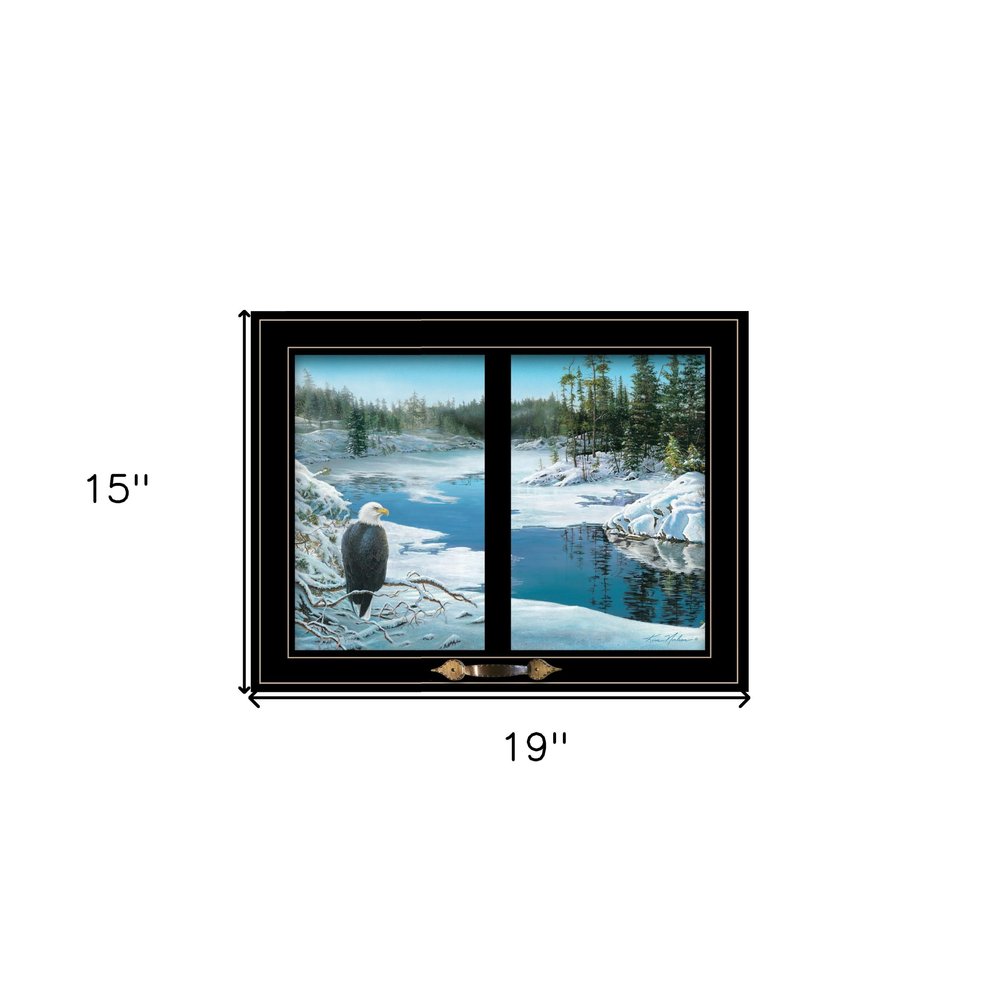 The Lookout 4 Black Framed Print Wall Art