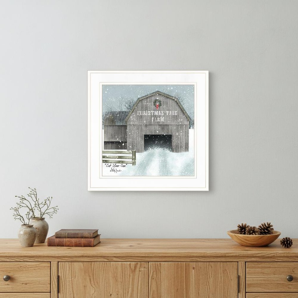 Cut Your Own 1 White Framed Print Wall Art