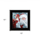 Santa with Presents 2 Black Framed Print Wall Art