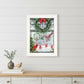 Christmas Peace 1 White Framed Print Wall Art