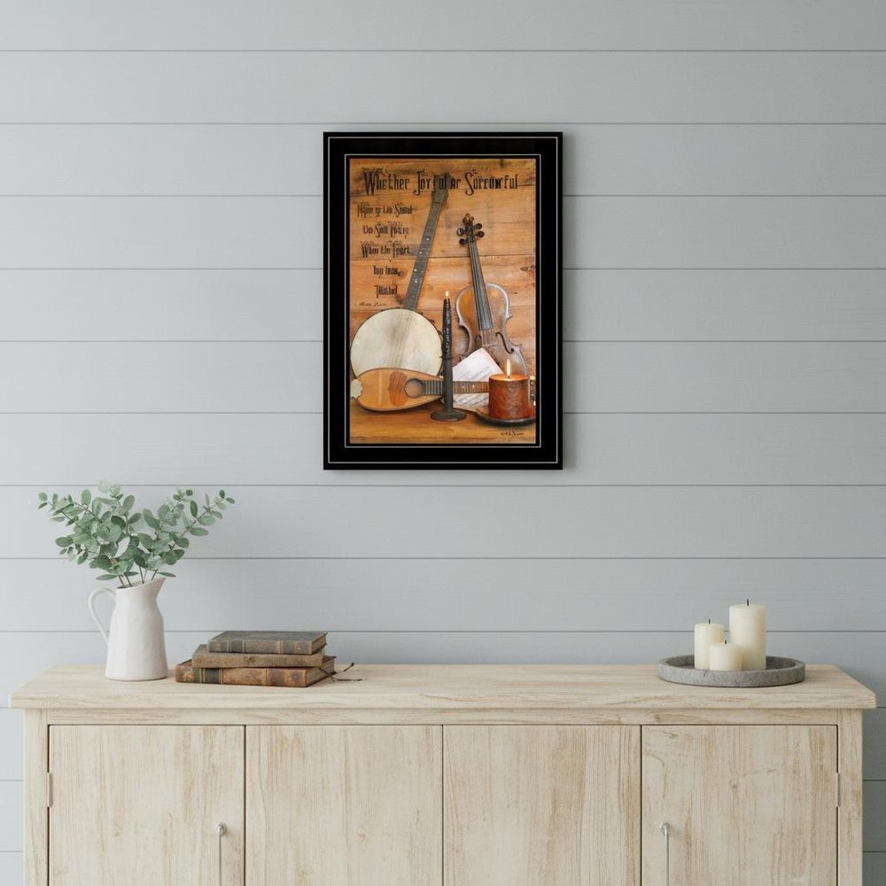 Music 10 Black Framed Print Wall Art