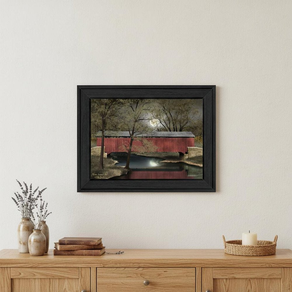 Warm Summers Eve 3 Black Framed Print Wall Art