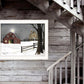 Light in the Stable 5 White Framed Print Wall Art