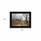 The Old Dirt Road 3 Black Framed Print Wall Art