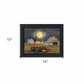 Spooky Harvest Moon 3 Black Framed Print Kitchen Wall Art