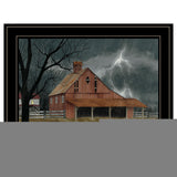 Dark and Stormy Night 4 Black Framed Print Wall Art