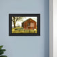 Flag Barn 2 Black Framed Print Wall Art