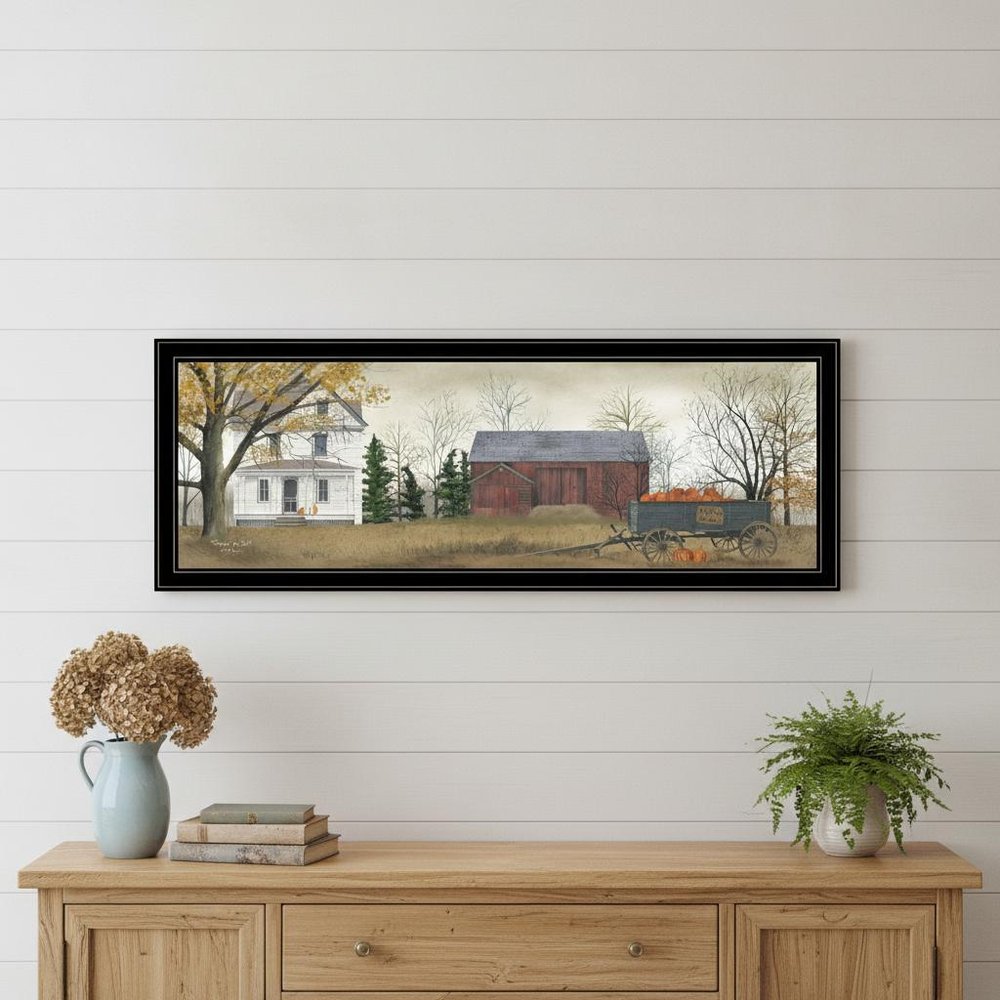 Pumpkins for Sale 6 Black Framed Print Wall Art