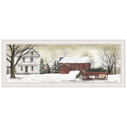 Christmas Trees for Sale 6 White Framed Print Wall Art