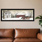 Christmas Trees for Sale Black Grooved Frame Wall Art