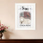 Farm Charm 1 White Framed Print Wall Art