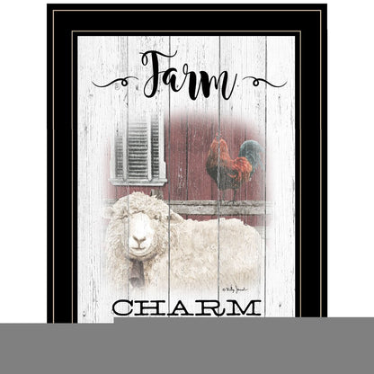Farm Charm 2 Black Framed Print Wall Art