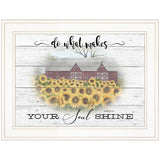Do What Makes Your Soul Shine 1 White Framed Print Wall Art