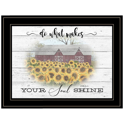 Do What Makes Your Soul Shine 2 Black Framed Print Wall Art