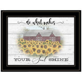 Do What Makes Your Soul Shine 2 Black Framed Print Wall Art