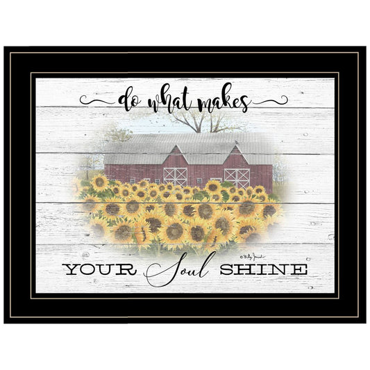 Do What Makes Your Soul Shine 2 Black Framed Print Wall Art