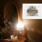 Wildflowers Covered Bridge White Framed Print Wall Art