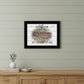 Wildflowers Covered Bridge Black Framed Print Wall Art
