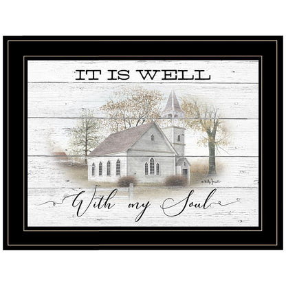 It Is Well 2 Black Framed Print Wall Art