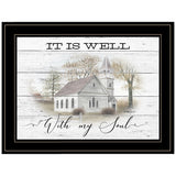 It Is Well 2 Black Framed Print Wall Art