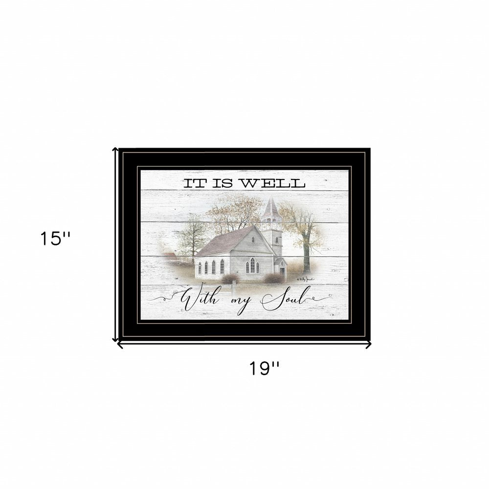 It Is Well 2 Black Framed Print Wall Art