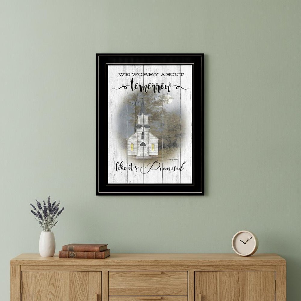 Tomorrow 2 Black Framed Print Wall Art