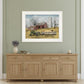 Hayride 1 White Framed Print Wall Art
