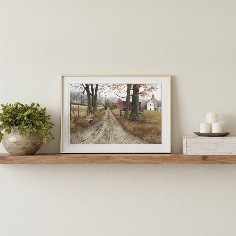 The Road Home 1 White Framed Print Wall Art