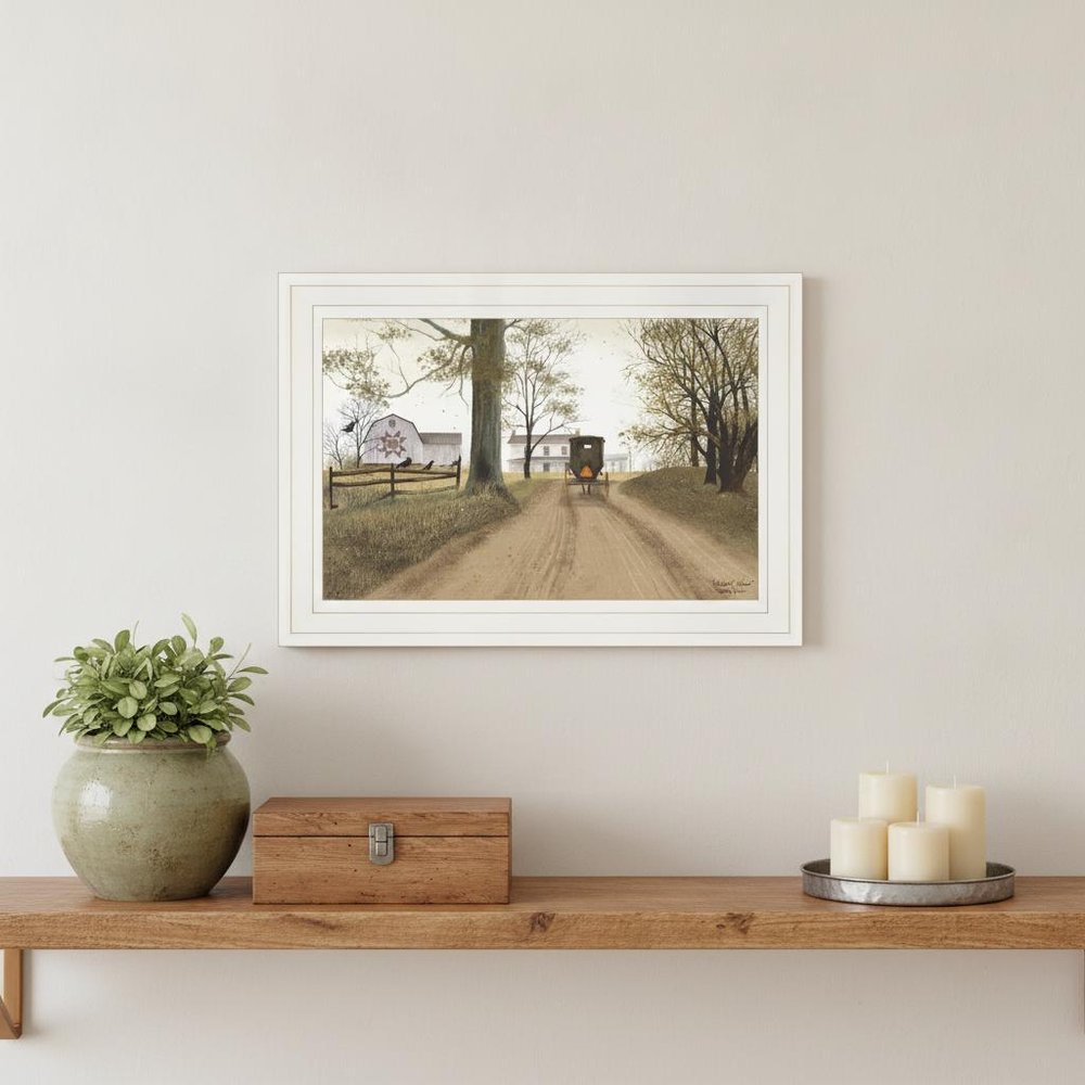 Headin Home 1 White Framed Print Wall Art