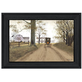 Headin Home 2 Black Framed Print Wall Art