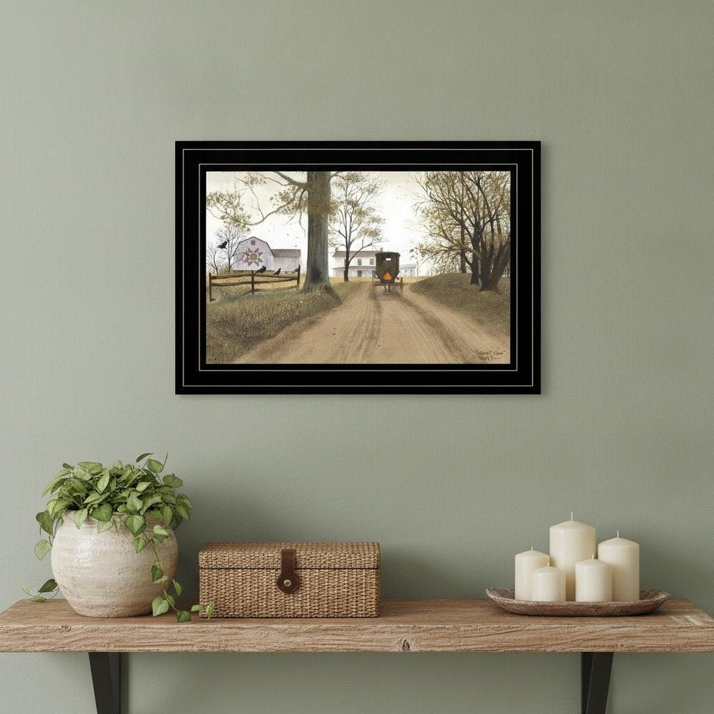 Headin Home 3 Black Framed Print Wall Art