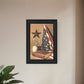 God and Country 2 Black Framed Print Wall Art