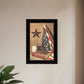 God and Country 3 Black Framed Print Wall Art