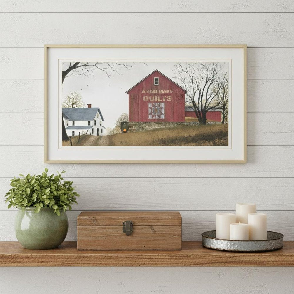 The Quilt Barn 2 White Framed Print Wall Art