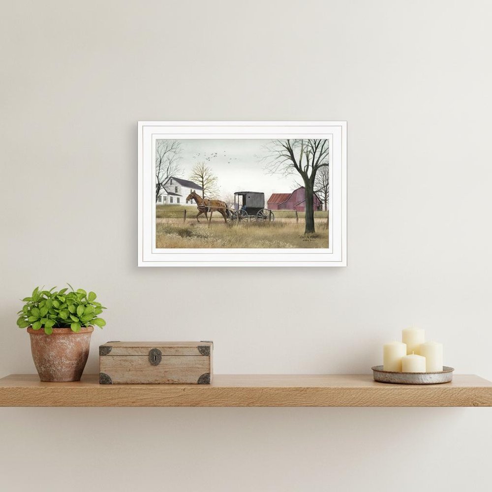 Goin to Market 1 White Framed Print Wall Art