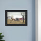 Goin to Market 2 Black Framed Print Wall Art