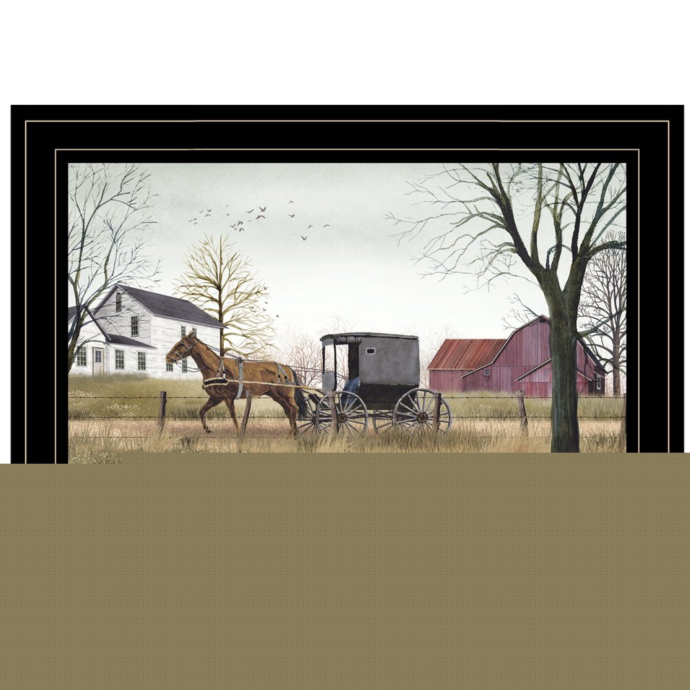 Goin to Market 3 Black Framed Print Wall Art