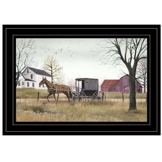 Goin to Market 3 Black Framed Print Wall Art