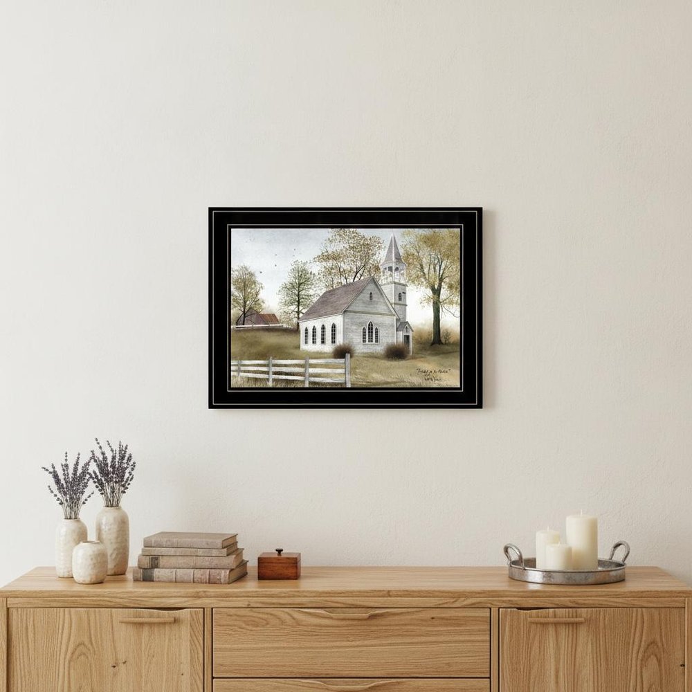 Sunday Go To Meetin 3 Black Framed Print Wall Art