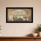Gathering Room 2 Black Framed Print Kitchen Wall Art